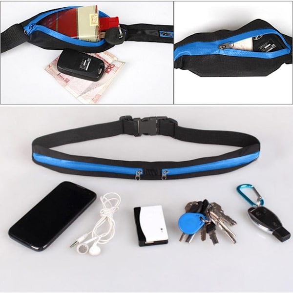 Sporty Löpband Magväska, Elastiskt Midjeband Jogger Löpband,