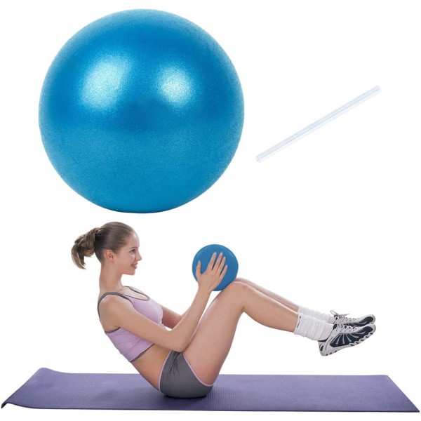1 stk Blå Pilates Yoga Bold Frostbelagt Eksplosionsskydende PVC Rye Rør