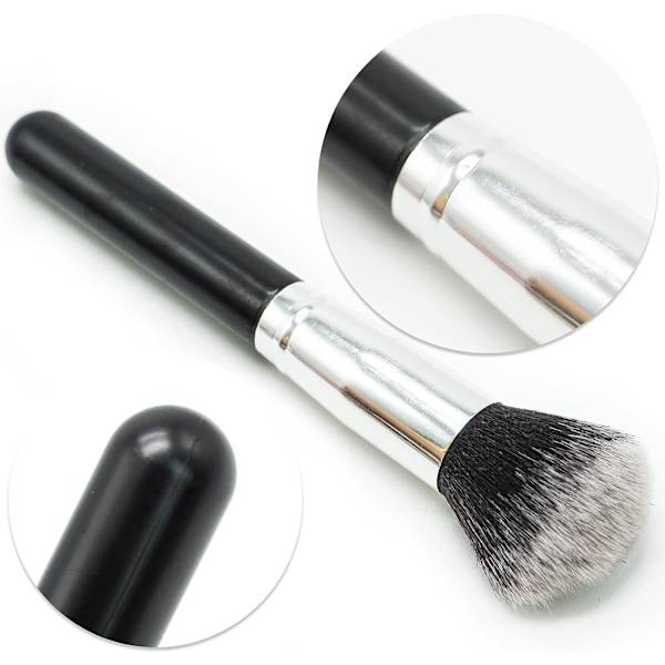 Makeupborste Foundationborste, Platt Kabukiborste Blender,
