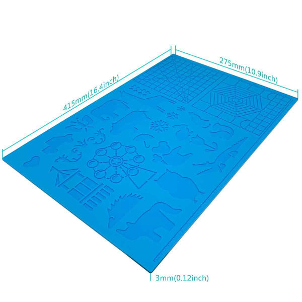 Model til 3D-pen 3D-printpen Model Stor Silikonmåtte til 3D