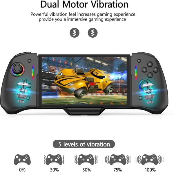 Switch-controllere til Nintendo Switch/OLED, Opgraderet Ergonomisk Håndholdt Tilstand Nintendo Switch OLED Controller i Fuld Størrelse