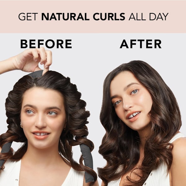 Satin Heatless Curling Set - Varmefrie Hårkrøller til at sove i, Varmefrie Krøller om natten - Varmefrie Krøllejern - N