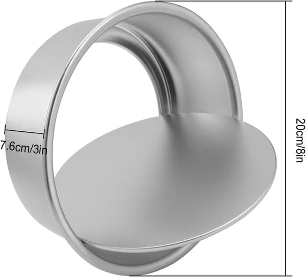 To sæt 8-tommer runde kageforme, løs bund, non-stick bageform
