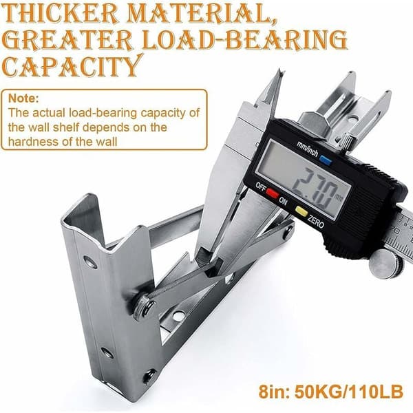 Folding Bracket 400mm, Folding Shelf Brackets Maximum Load 150kg,