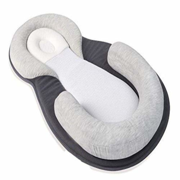 Babysnuggle Nest med huvudstöd kudde bärbar babysäng Newb