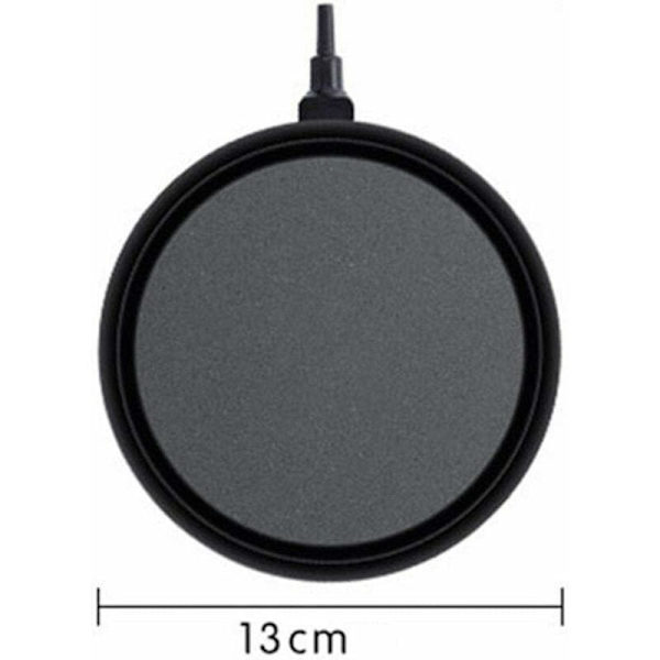 Rund stenplade til iltluftapparat, akvarieluftbobleplade, stenluftbobleplade til fiskebeholderakvarium, diameter 13 cm