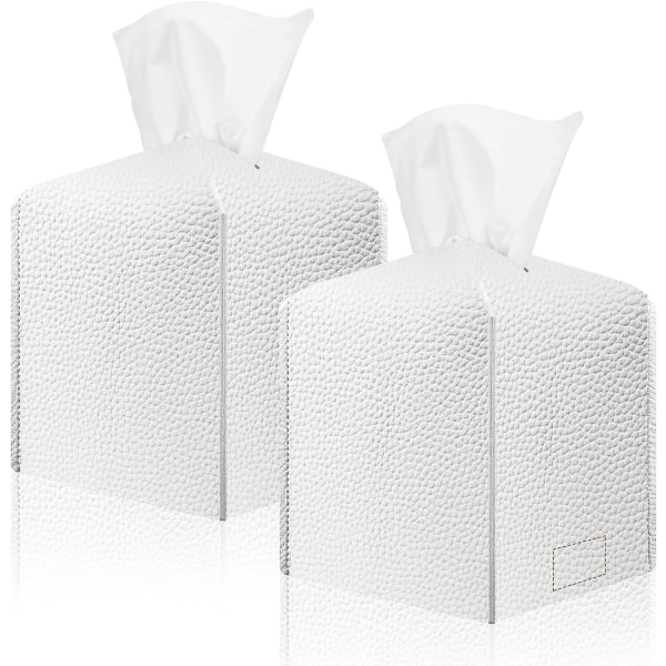 Vævæskeskrin Cover, Moderne PU Læder Kvadratisk Vævæskeskrin Holder til