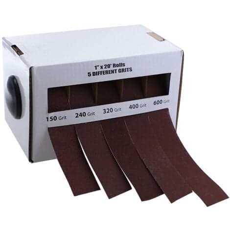 Emery Cloth Sandpaper Rolls med Retractable Dispenser, Lämplig