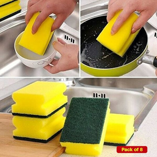 8 kpl Standard Vaahto Absorbent Astianpesuspongeja