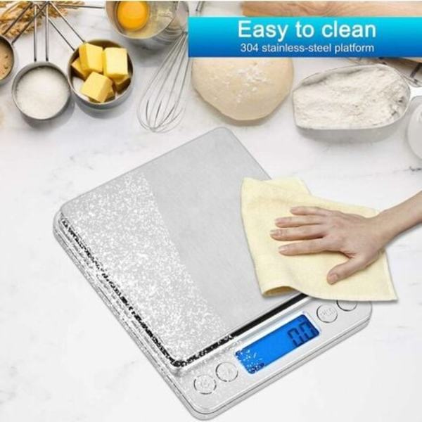 Köksskala, Elektronisk precisionsskala 0,1 g/3 kg, Liten smyckesskala