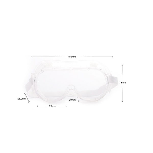 2 Par Säkerhetsglasögon Transparenta Skyddsglasögon med