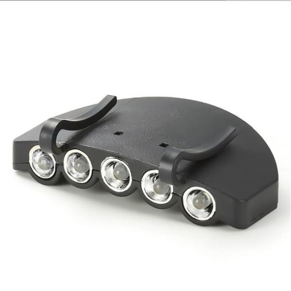 1 x Luminous Hat Edge Light Mini Swivel Headlight Lommelykt Hatt