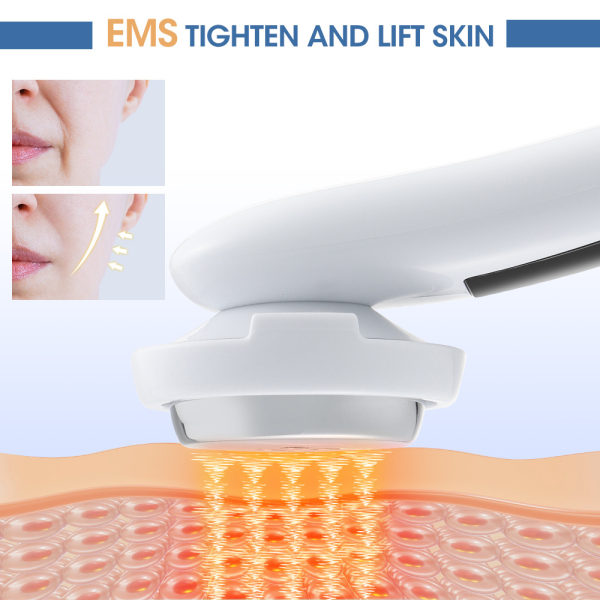 1 Styk Hvid Microcurrent Introducer Bærbar Ansigt