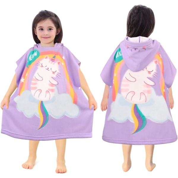 Barnbadrocka Barnbadhandduk Strandhandduk Flickor Pojkar Badkappa