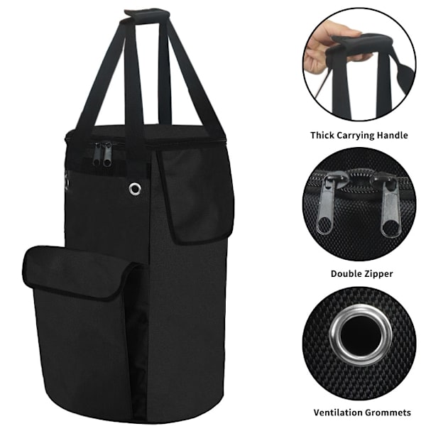 1 Stycke Svart Robust Vattentät Gastankväska 20lb Propan