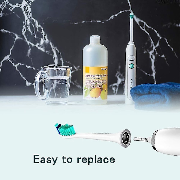 8-pack Ersättningsborsthuvuden för Philips Sonicare Flexcare Diamond Clean Healthy White Hx3/6/9 Högkvalitativa Philips-borsthuvuden