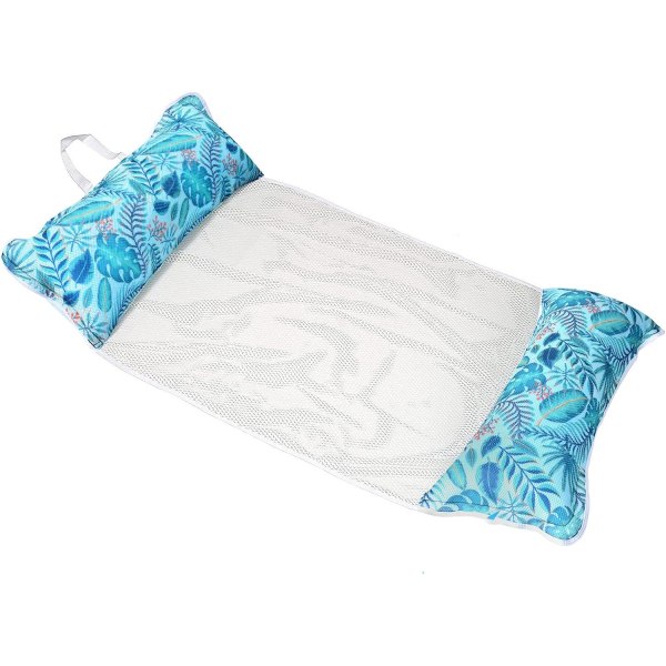 PVC oppblåsbar bassenghengekøye, (blå) sommervannseng, basseng