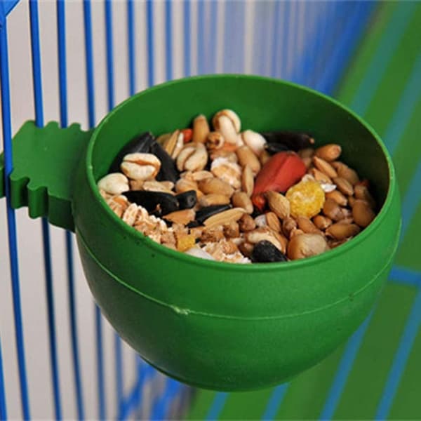 20 stk. Vandkander Fuglefoderautomater Plastik Fuglefoder Skål Madkop