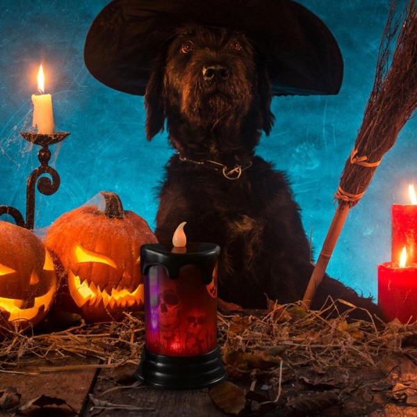 Halloweenin liekittömät kynttilät, Halloweenin LED-liekittömät kynttilät -