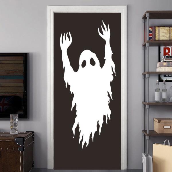 3D Halloween Wall Stickers, Halloween White Ghost Wall Stickers,