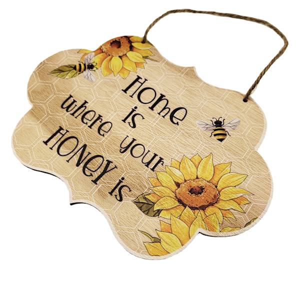 1 bee day -puinen riipus, puinen roikkuva kyltti, onnellinen bee day -kyltti