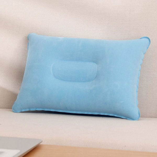 2-pack (blå) Campinguppblåsbara Kuddar för Kontor, Helger,