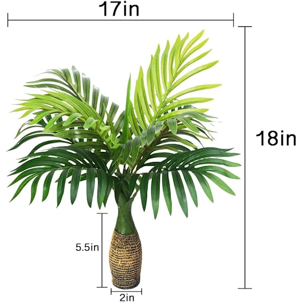 Konstgjord palmer / växter löv konstgjorda falska tropiska mini, imitation blad