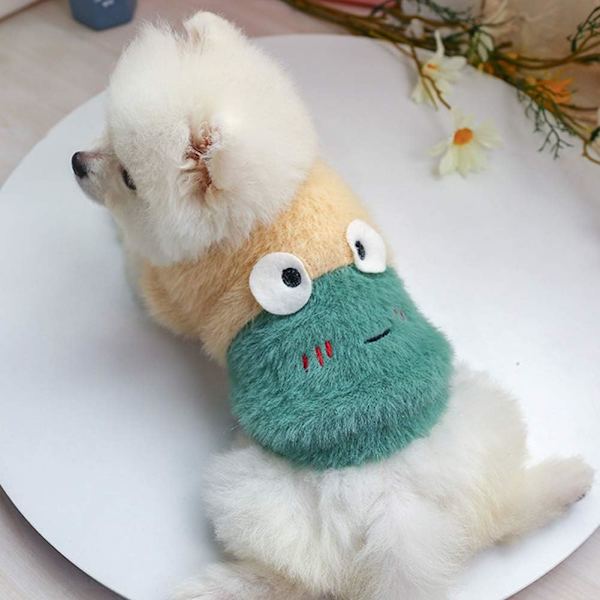 Liten Hundblommiga Tröjor Valp Fleece Tröja Kläder