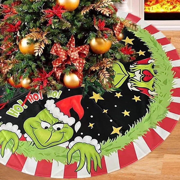 Julklappsskjort 48 Tum Grön Julklappsskjort Mjuk Plysch Julgransskjort Nyår Bondgård Julgran D