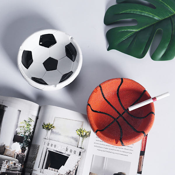 Kreativ askkopp i nordisk harts, pendelmodell, basketbollbord
