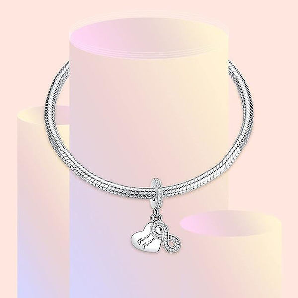 Kone, barnebarn, søster, datter, mor, datter og mor Familiemedlemmer Charm til armbånd 925 sølv vedhæng Perler til halskæder Dangle til fødsel