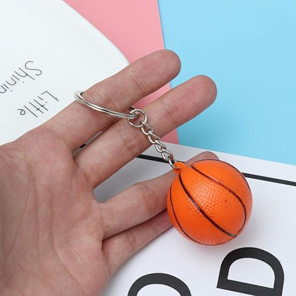 24 Pak Basketball Nøglering Sport Bold Nøglering Gave Skole