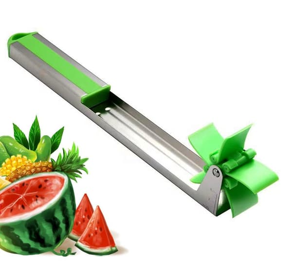 1 stk 304 Rustfritt Stål Vindmølle Vannmelon Kutter Hjem