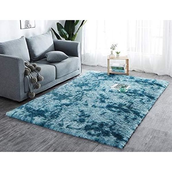 Högluvad vardagsrumsmatta lång lugg 100 x 160 cm - vardagsrum