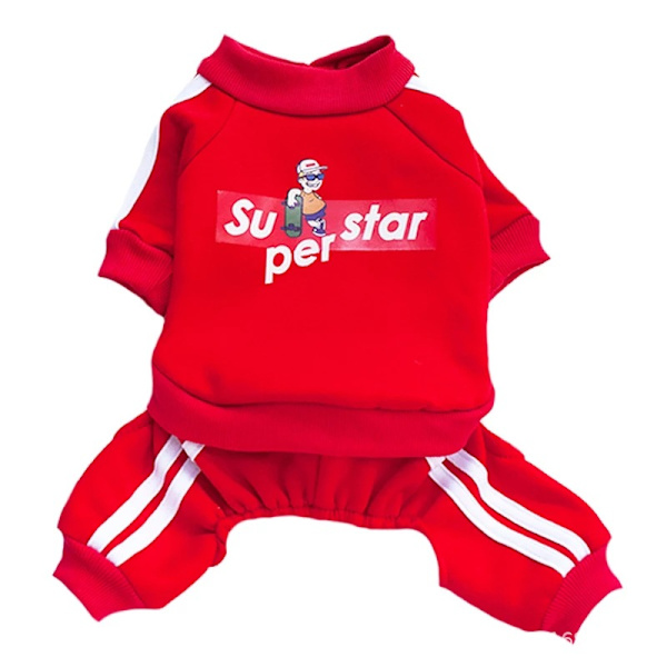 Husdjurskläder, Hund Katt Hoodie, Hundkläder Vinter XS-XXL (Marinblå