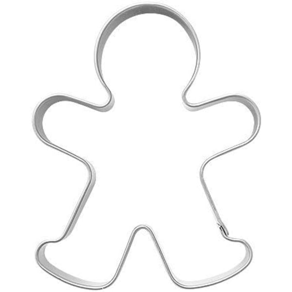 6,3*5*1,7 cm, 1 stk Pepperkake mann form kakeutsteker,