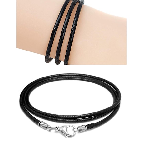 Läderband för Halsband, Halsbandssnöre för Hänge, Läder