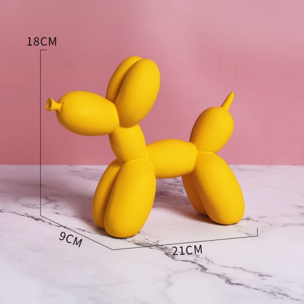 Ballonghund, Resin Ballong Hund Figur Staty Konst för Hemmet