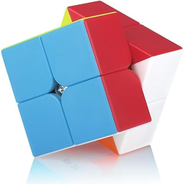 Speed ??cube 2X2 2x2x2 uden klistermærker Magic Puzzle Speed ??cube