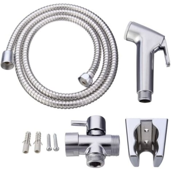 Toilet hygiene kit. 3-way tap + ABS hand shower + 1.5m hose + Sup