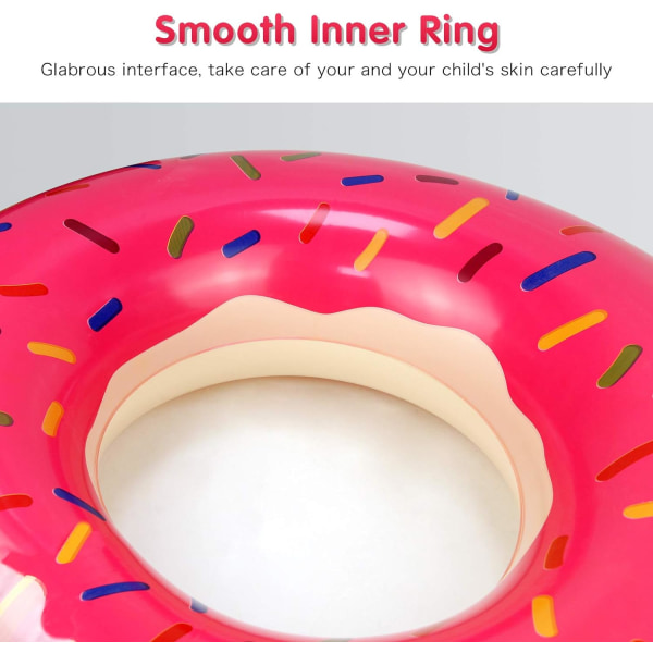 1 st Donut Pool Float för Barn Donut Float Leksak Donut Pool Float