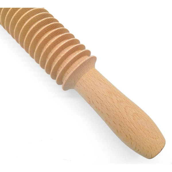 1 präglad kavel, mönstrad yta stavtråd rullning