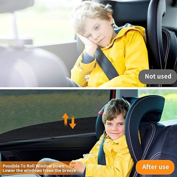 Baby Car Sun Shade, 2 kpl Auton Aurinkosukat, Yleinen Lasten Auto