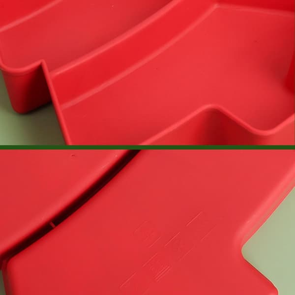 Julgransformade Tallrikar Plast Julgransbricka Snacks Appetitbricka Plast Serveringsbricka 3 Fack Mu