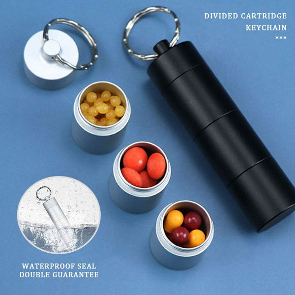 2 stycken utomhus aluminiumlegering förseglade vattentäta förvaringsbehållare