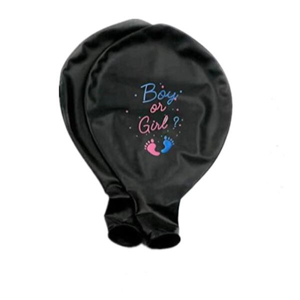 Set med 2 stora 36 tum latexballonger för babypojke eller flicka med