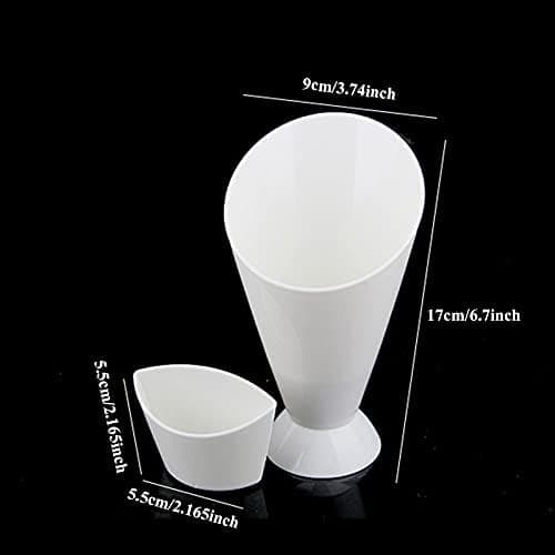 Potatisfriteshållare, Regerly 2-pack Plast Bärbar 2 i 1