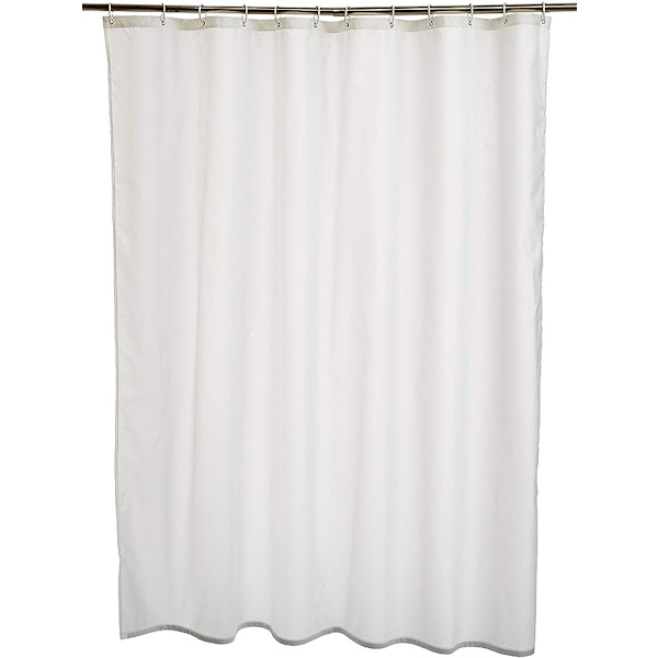 Polyester duschdraperi 180 x 200 cm Vit