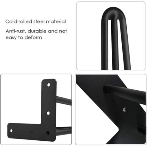 Set med 4 bordben 10 cm DIY møbelføtter for kaffe spisebord Tab
