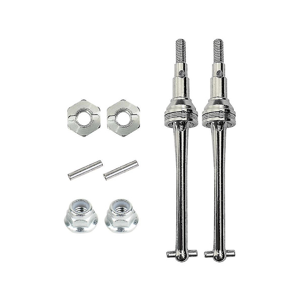Metallframaxel CVD och 12 mm hjulnav för MJX Hyper Go H16 16207 16208 16209 16210 1/16 RC-biluppgraderingsdelar